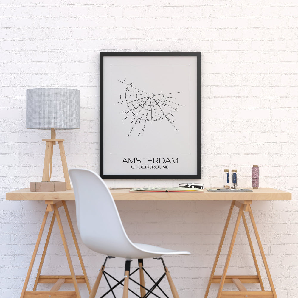 Amsterdam City Subway Map