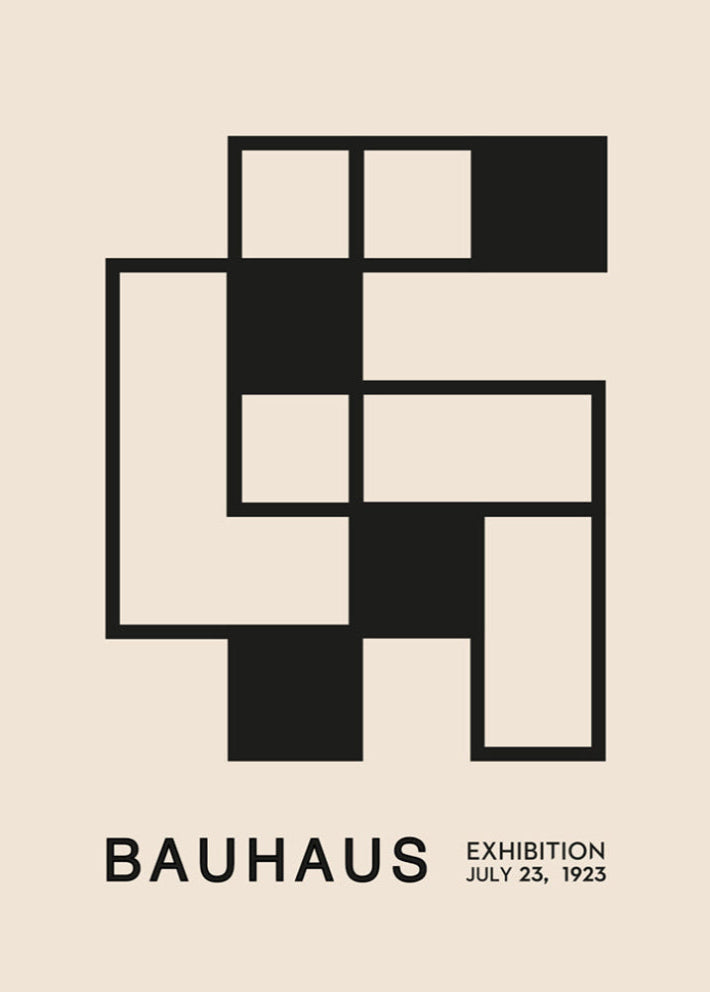 Bauhaus Geometric No. 5 Poster