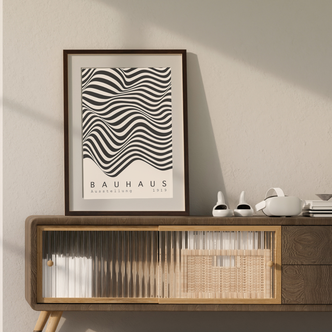 Bauhaus Geometric No. 3 Poster