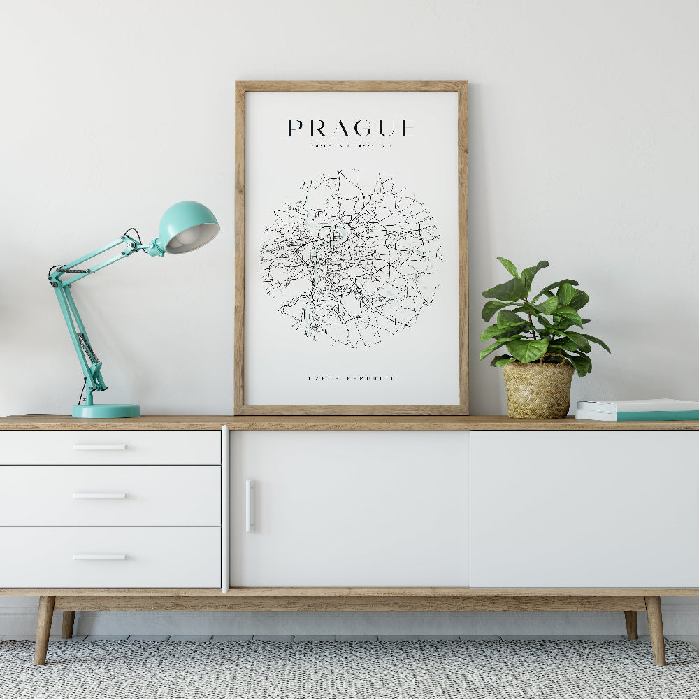 Prague Circle Map Poster