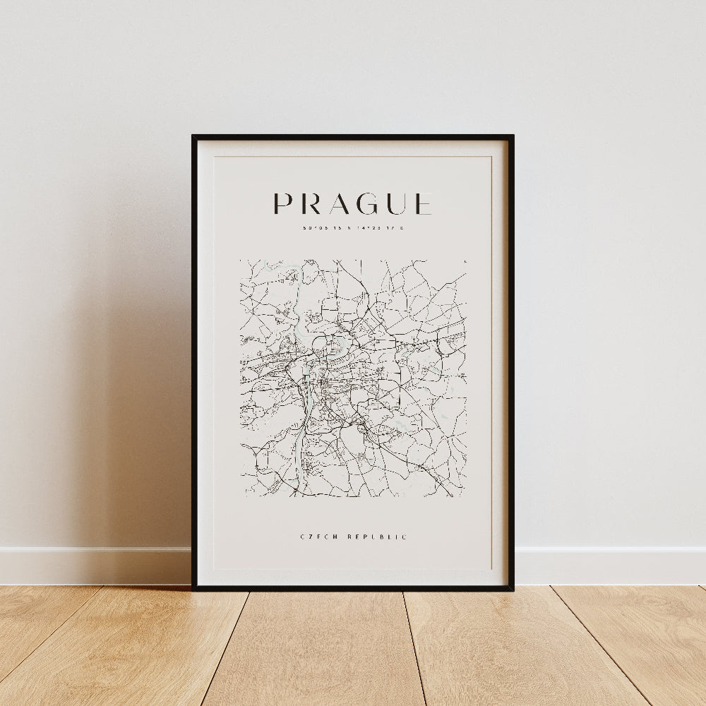 Prague Square City Map Print