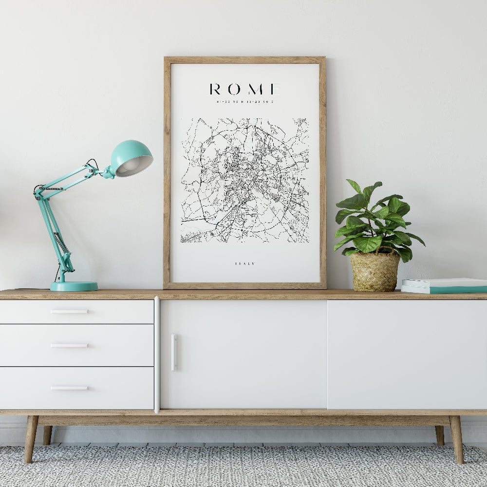 Rome Map Print