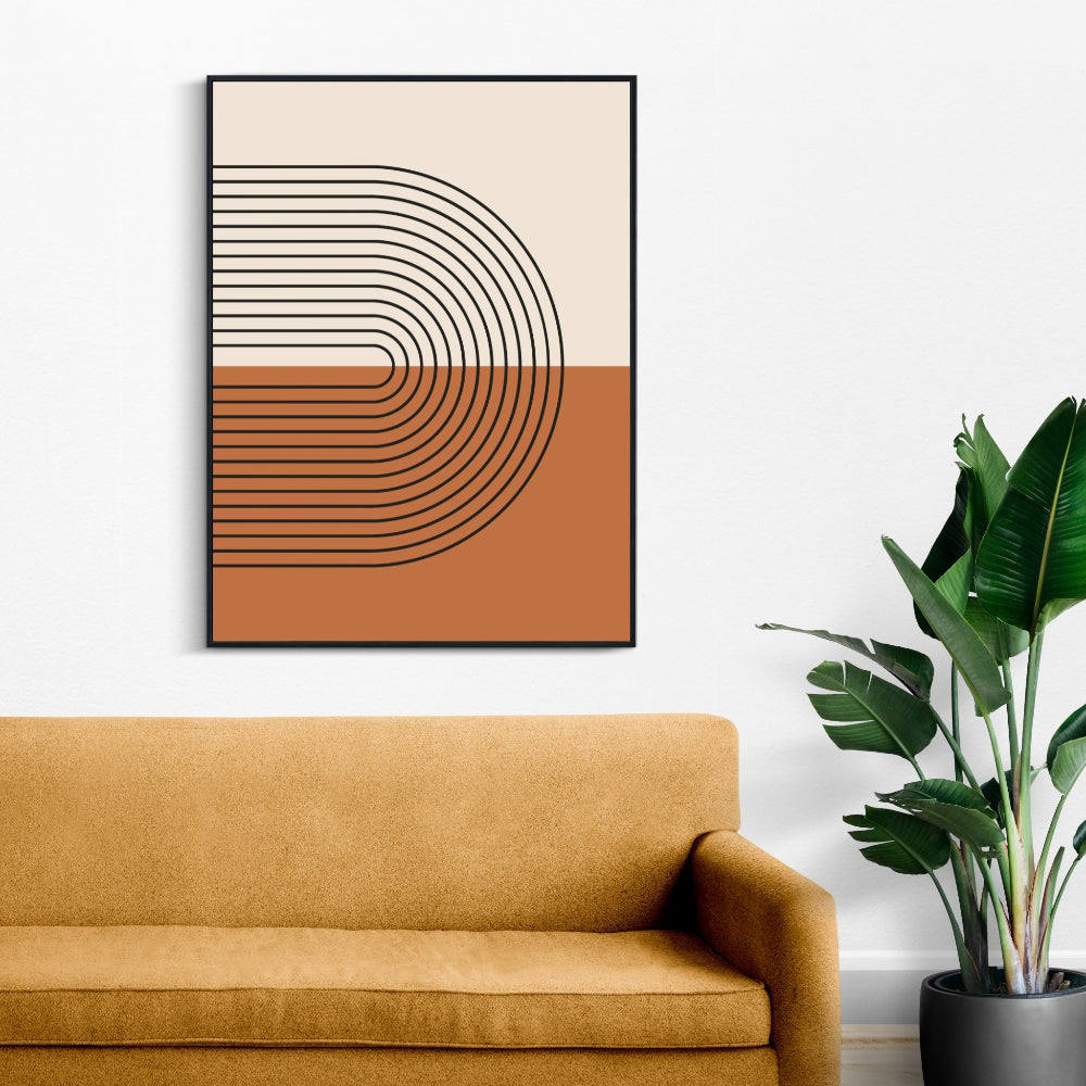 Mid-Century Modern Line Print No. 2
