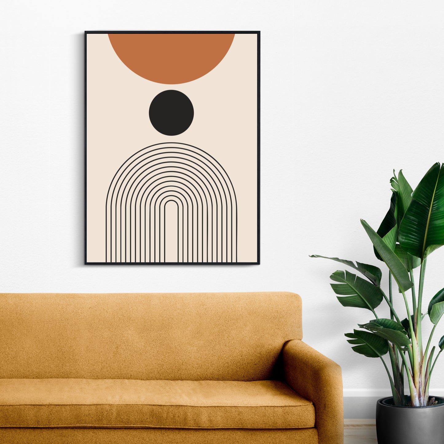 Mid-Century Modern Line Print No. 3