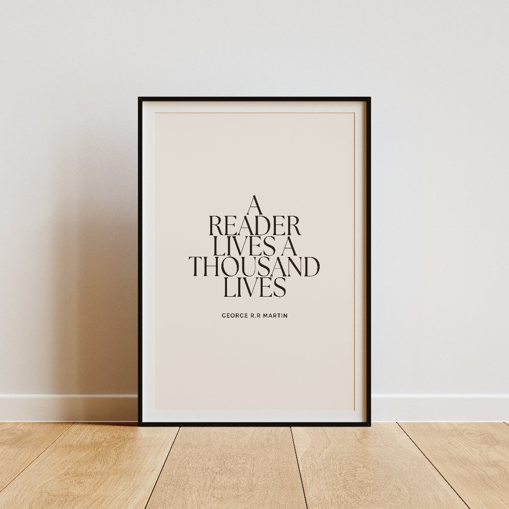 A Reader Lives a Thousand Lives Quote
