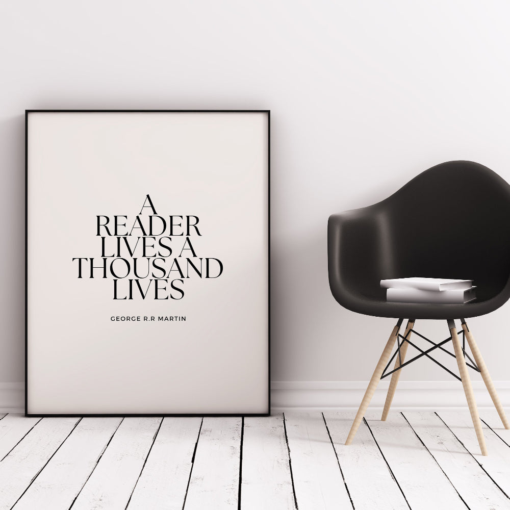 A Reader Lives a Thousand Lives Quote