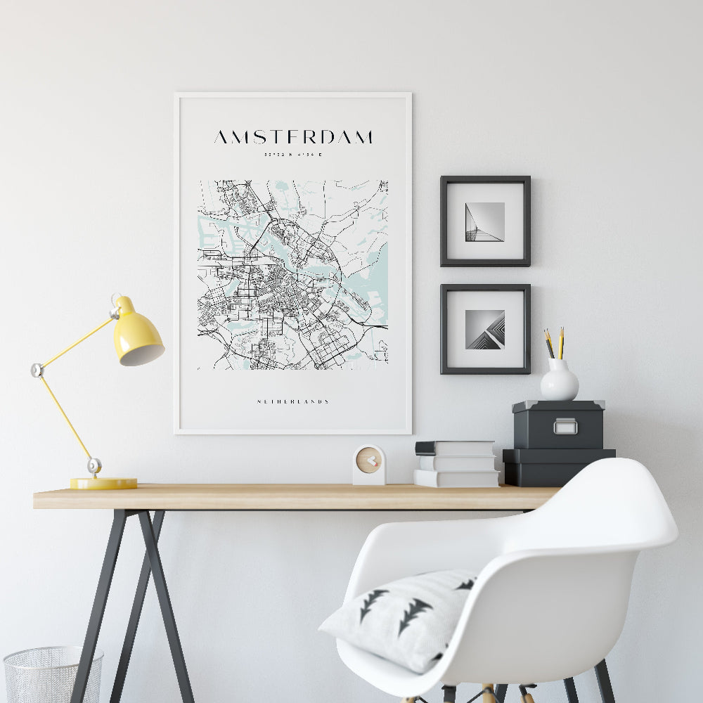 Amsterdam Map Print