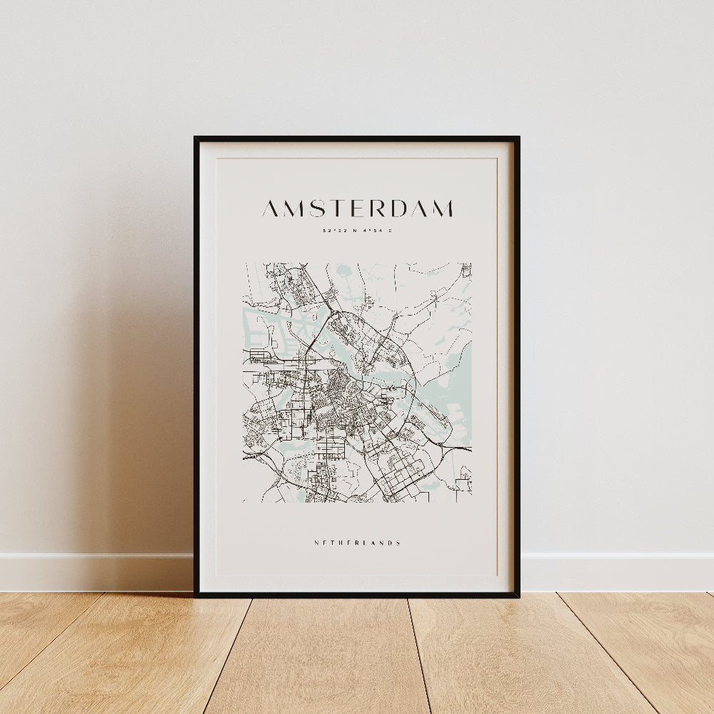 Amsterdam City Map Print