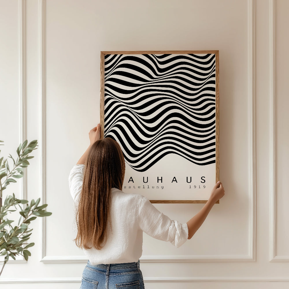 Bauhaus Black and White No. 3 Art Print