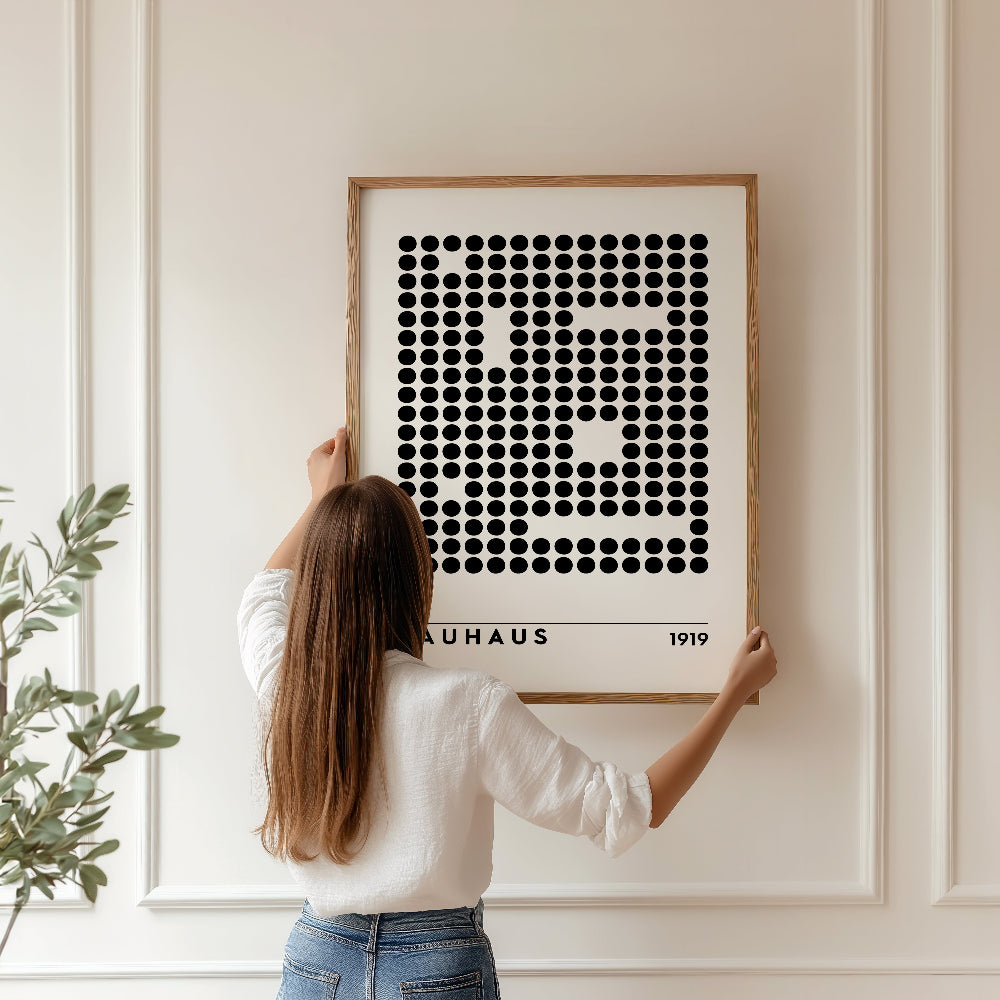Bauhaus Black and White No. 5 Art Print