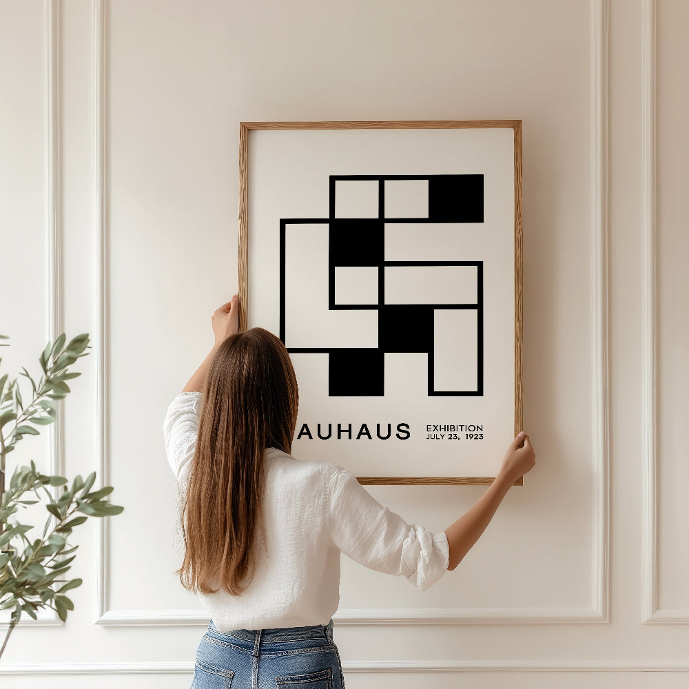 Bauhaus Black and White No. 7 Art Print