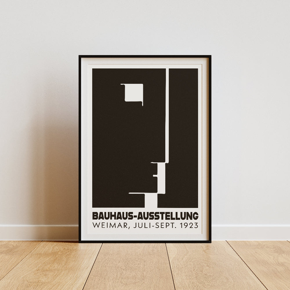 Herbert Bayer 'Bauhaus Ausstellung' Black and White Poster