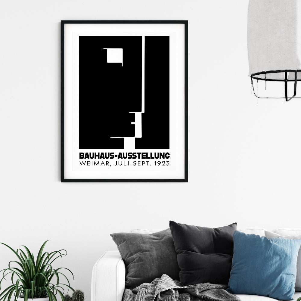 Herbert Bayer 'Bauhaus Ausstellung' Black and White Poster