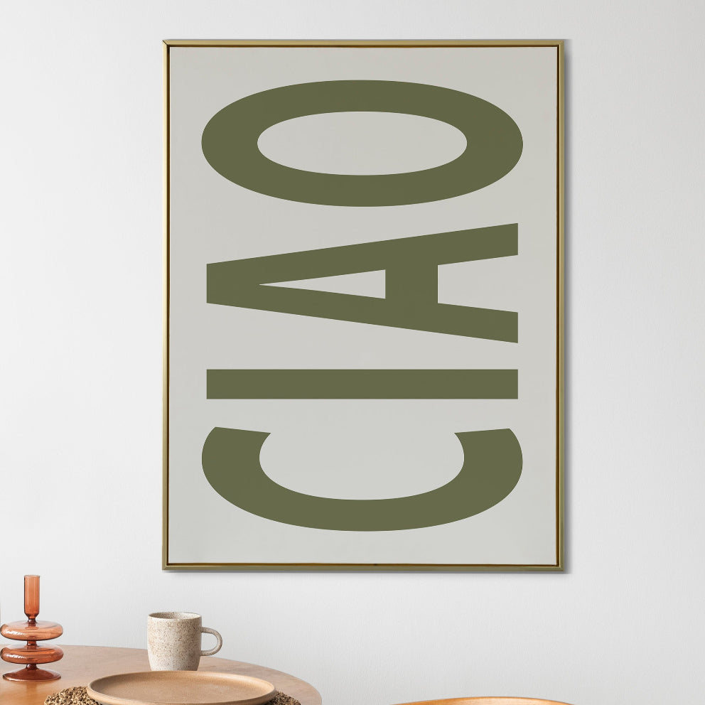 Ciao Green Poster