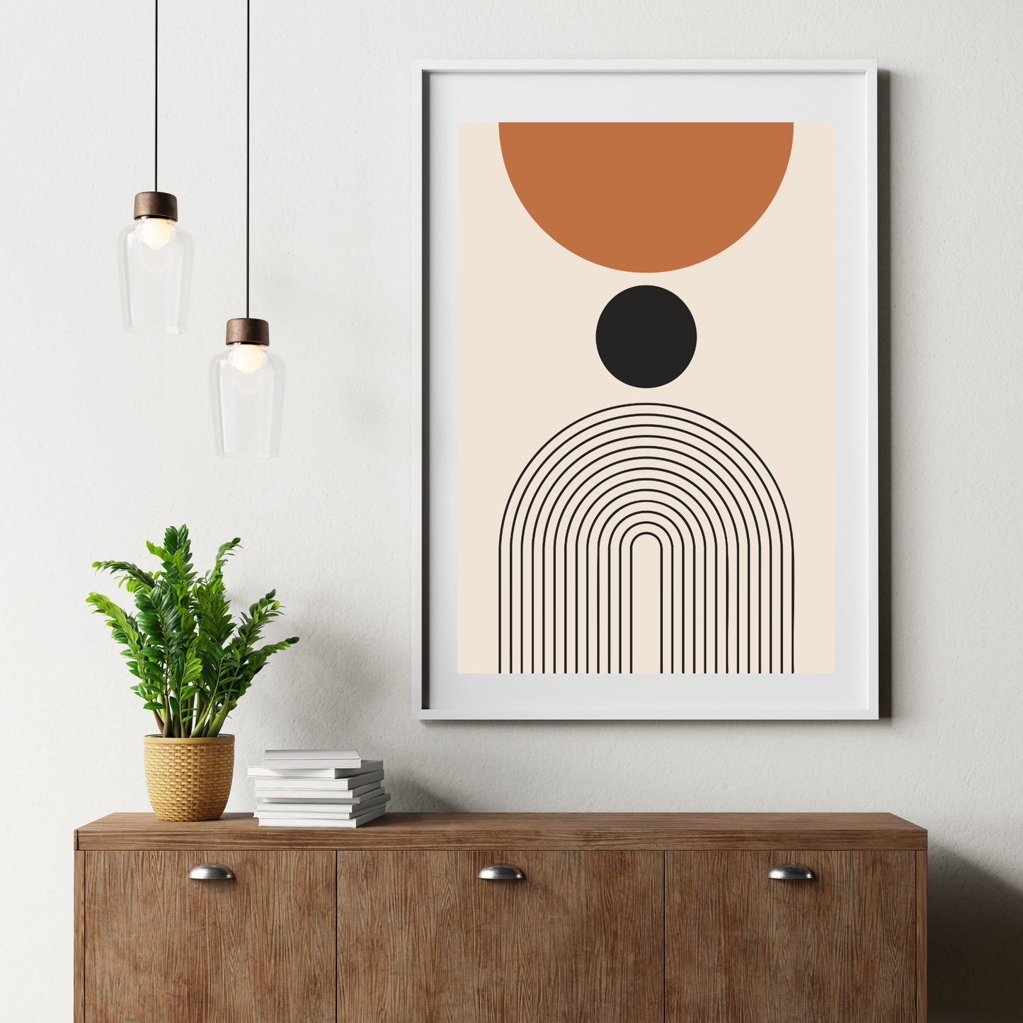 Mid-Century Modern Line Print No. 3
