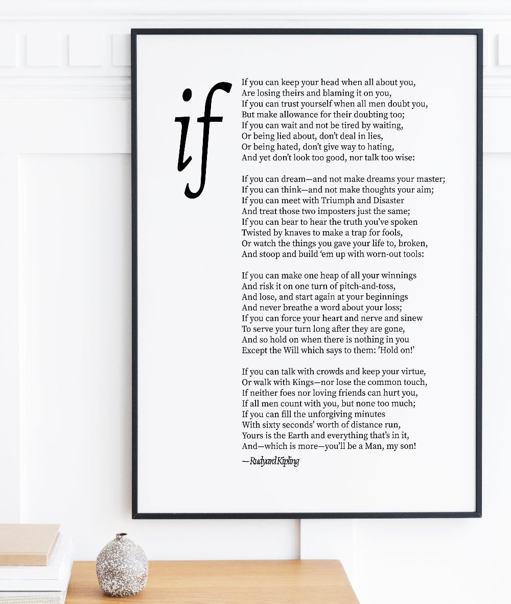 If Poem Quote Print