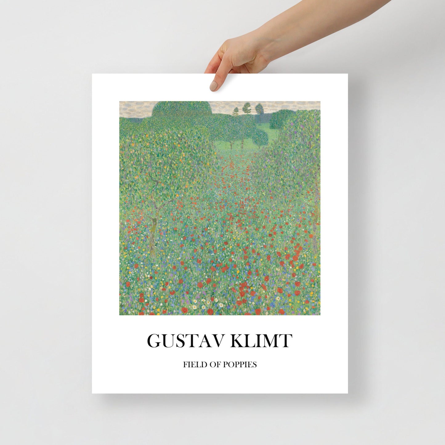 Gustav Klimt 'Field of Poppies' Exhibition Poster