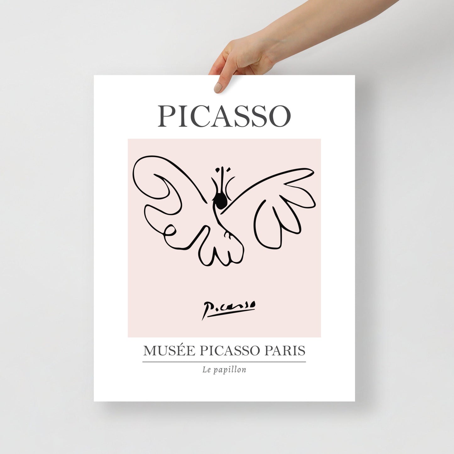 Butterfly Pink Poster