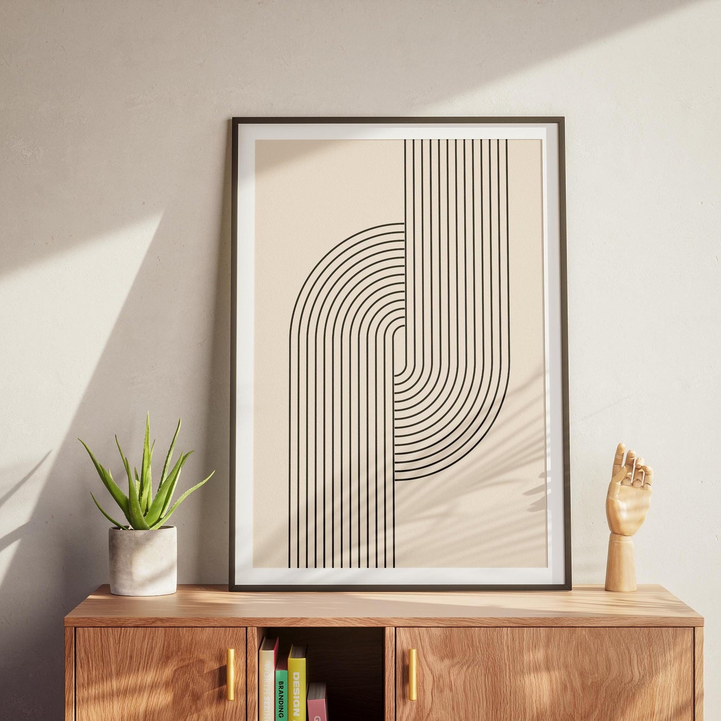 Mid-Century Modern Line Print No. 1