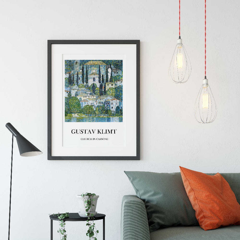 Gustav Klimt 'Church in Cassone' Exhibition Art Print