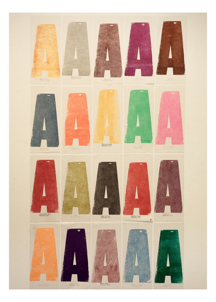 Letter A Typography Poster