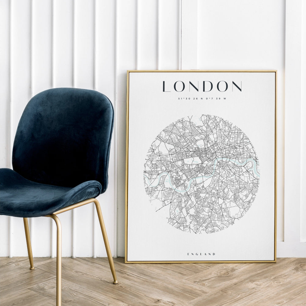 London Circle Map Print
