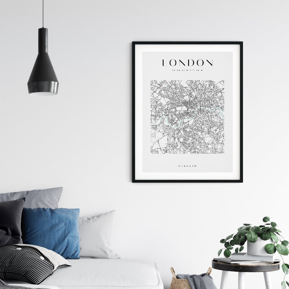 London Square City Map Print