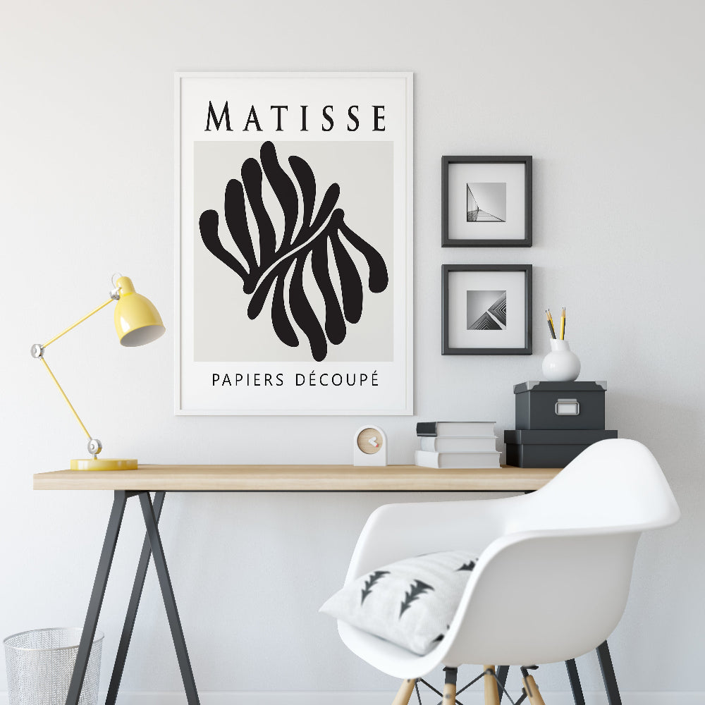 Matisse Cut Outs - Coral Exhibition Poster