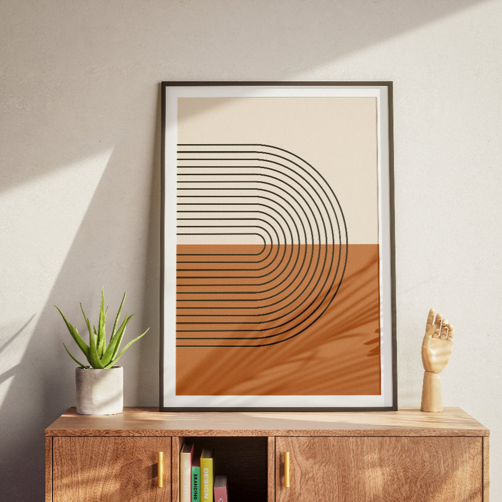 Mid-Century Modern Line Print No. 2