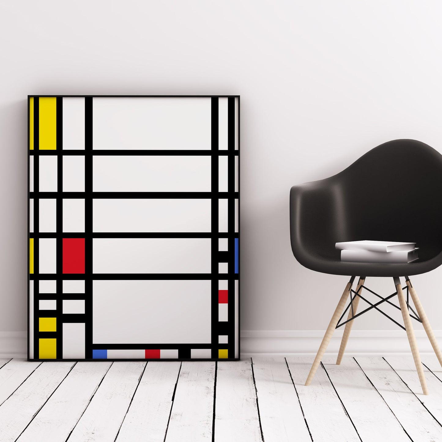 Mondrian 'Trafalgar Square' Geometric Poster