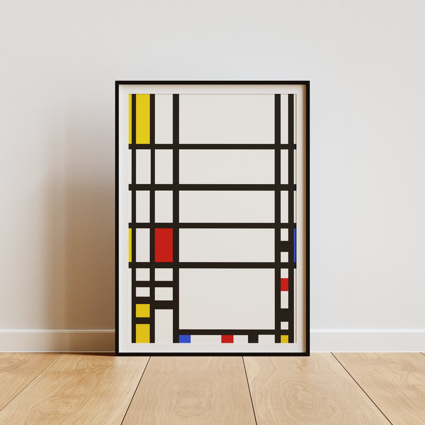 Mondrian 'Trafalgar Square' Geometric Poster