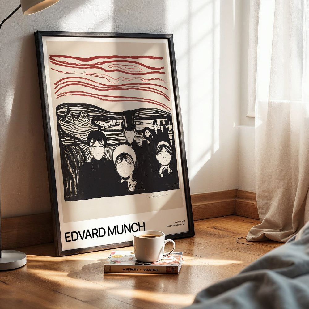 Edvard Munch Anxiety Poster