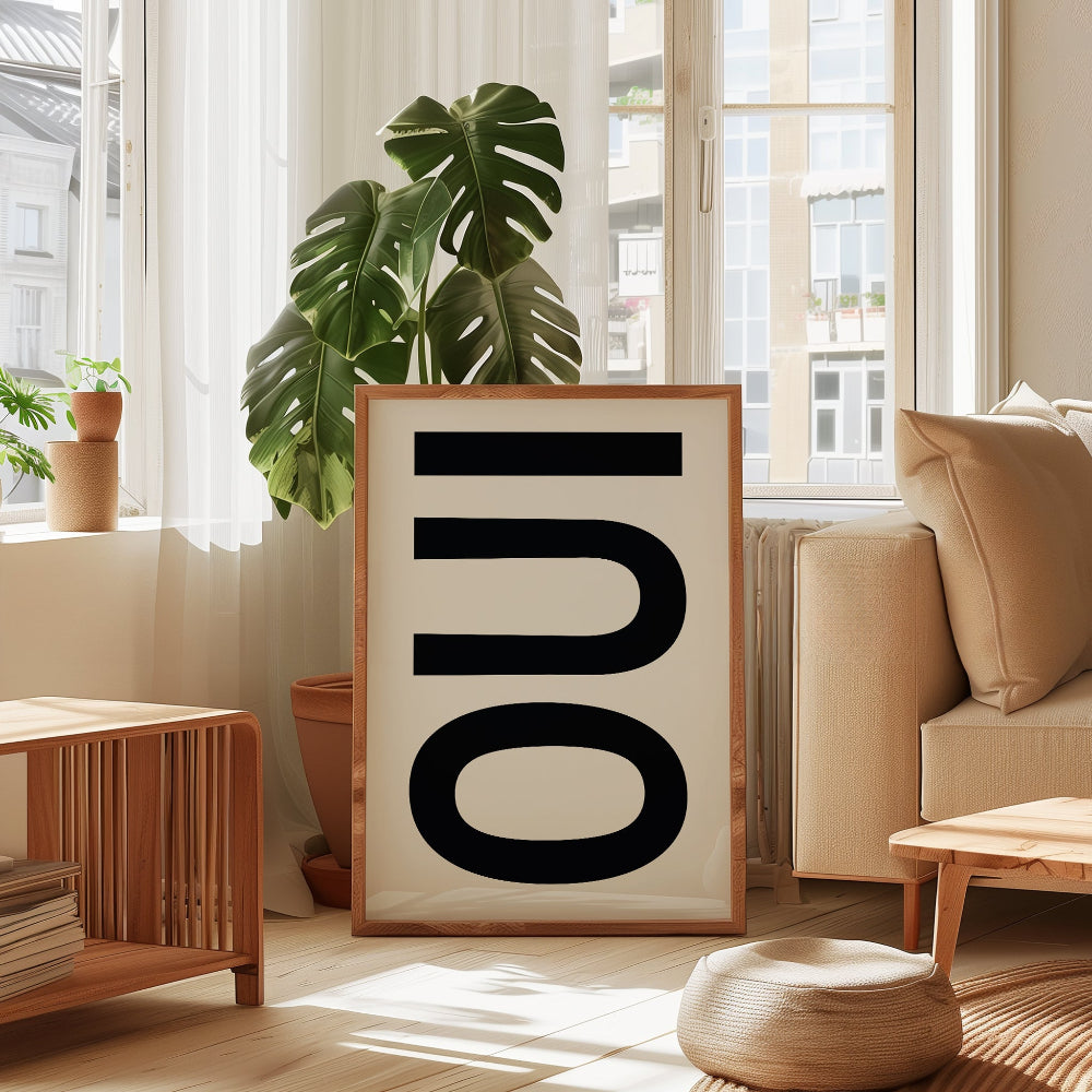 OUI Typography Art Print
