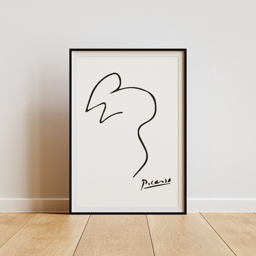Picasso Mouse Line Art Illustration