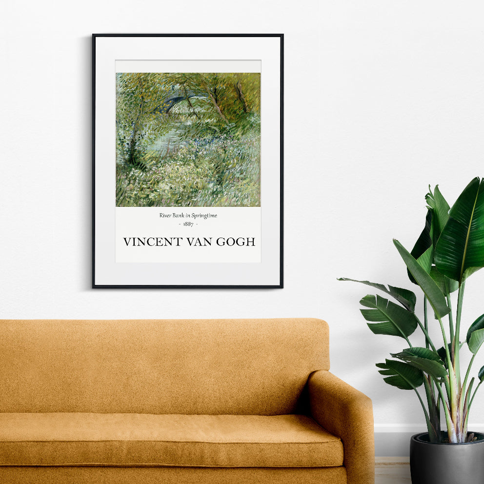 River Bank in Springtime by Vincent Van Gogh Poster