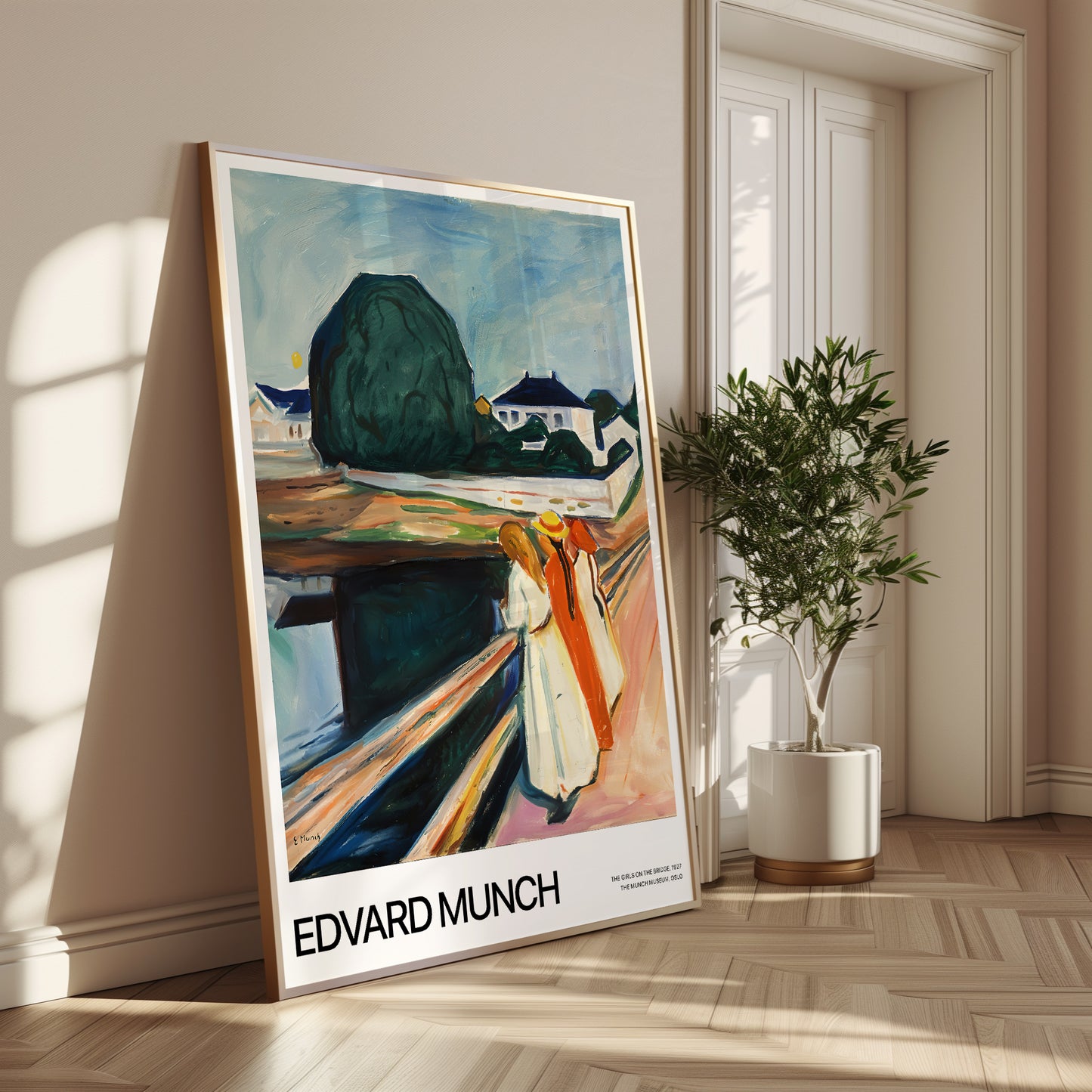 Edvard Munch The Girls on the Bridge Print