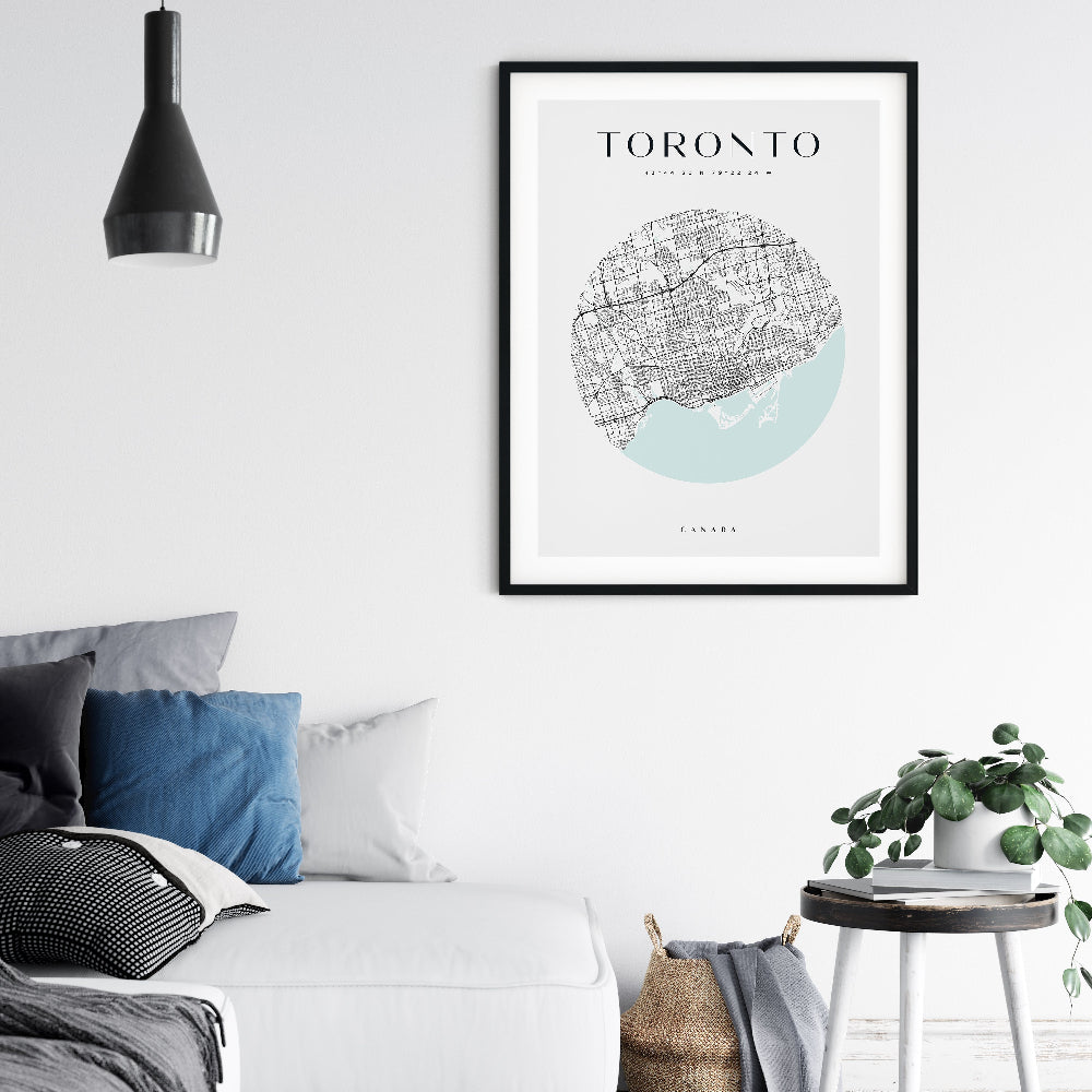 Toronto Circle Map Print