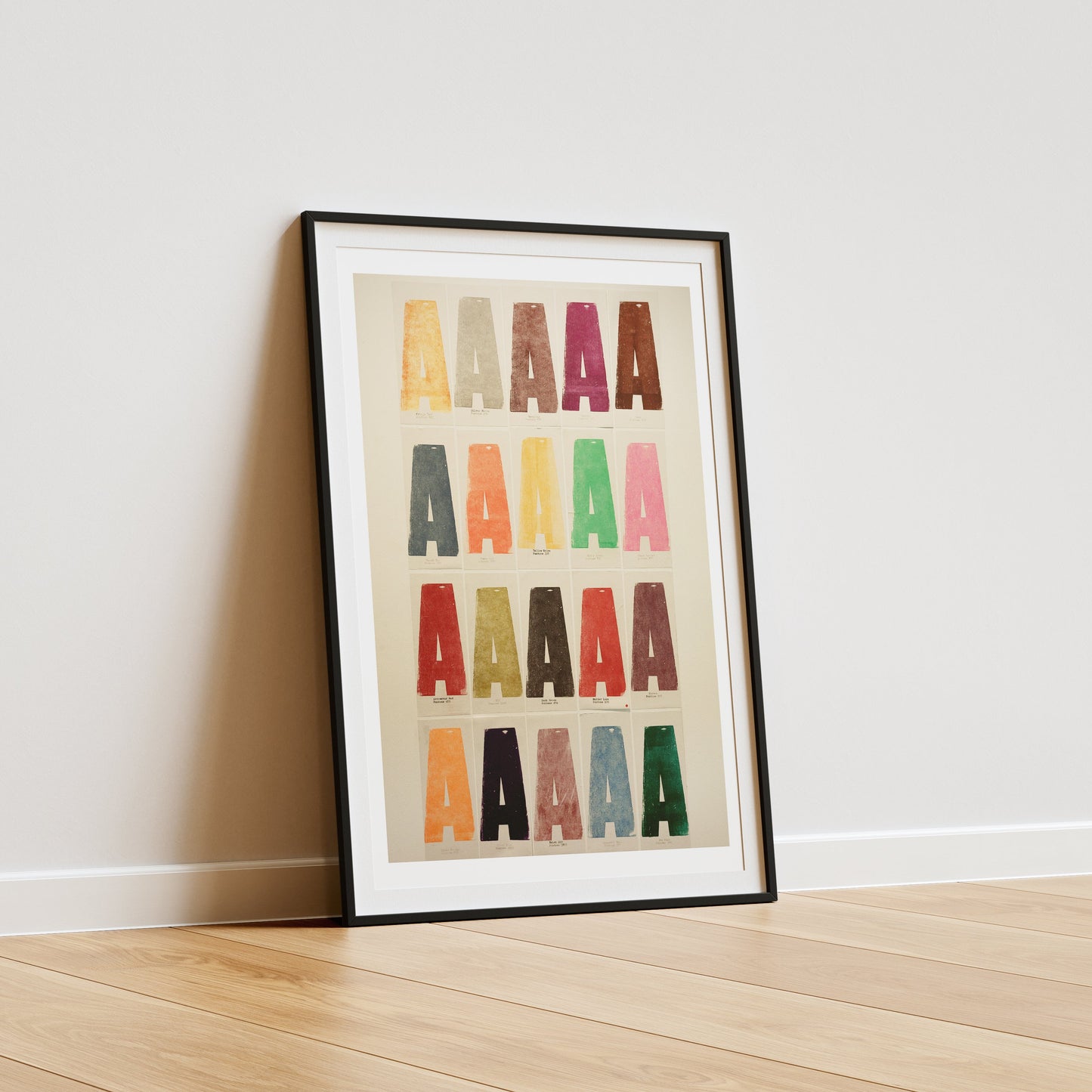Letter A Typography Poster