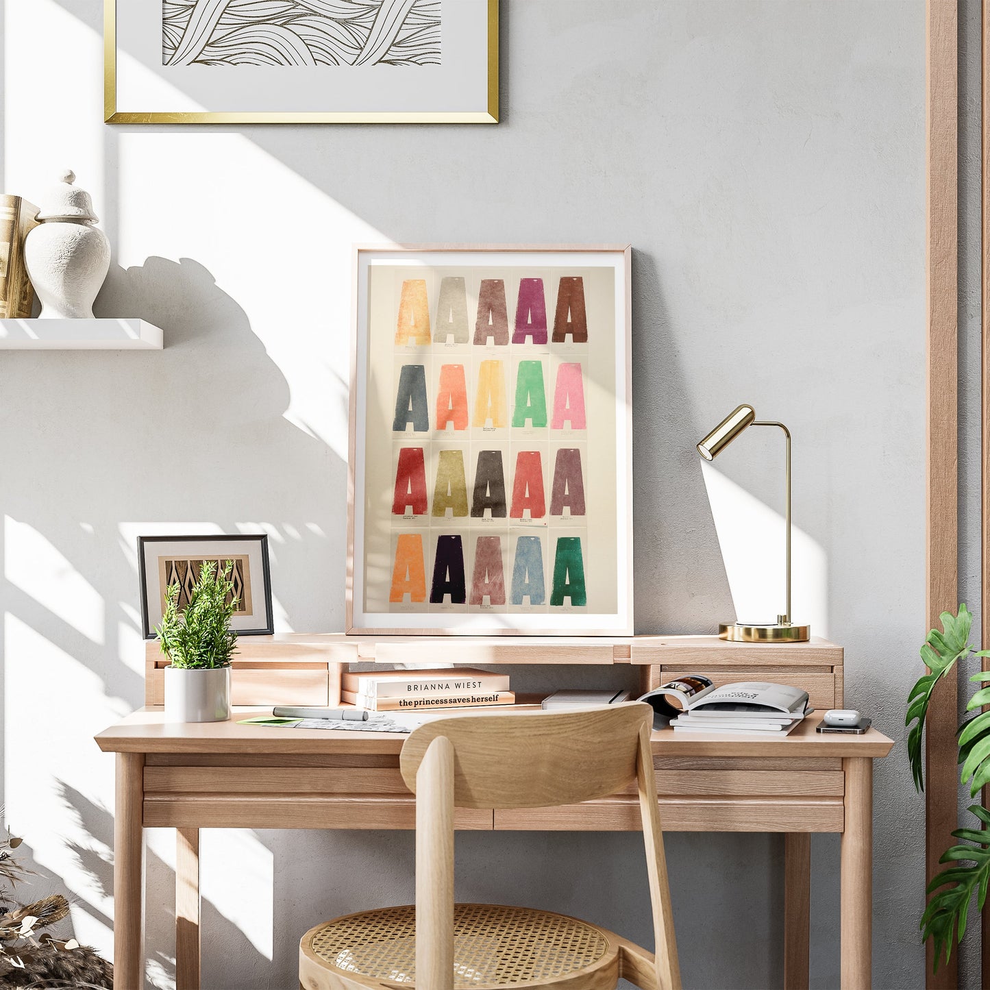 Letter A Typography Poster