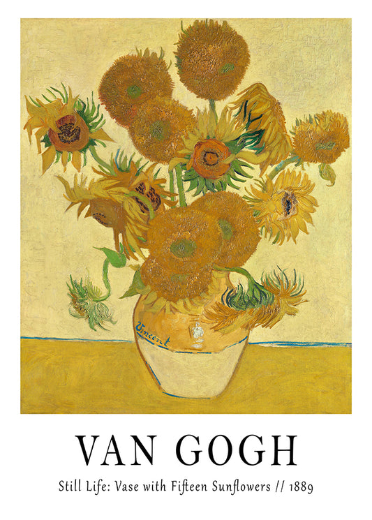 Vincent van Gogh 'Sunflowers' Yellow Art Print