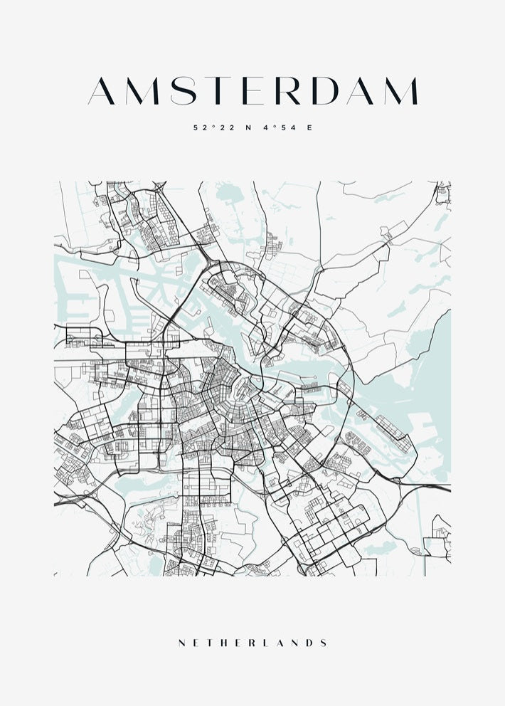 Amsterdam Map Print