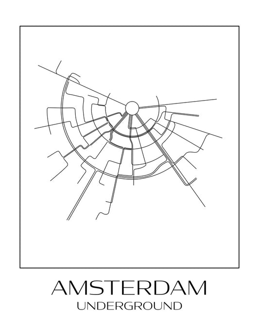 Amsterdam Subway Map