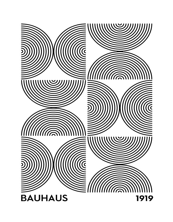 Bauhaus Black and White No. 1 Art Print