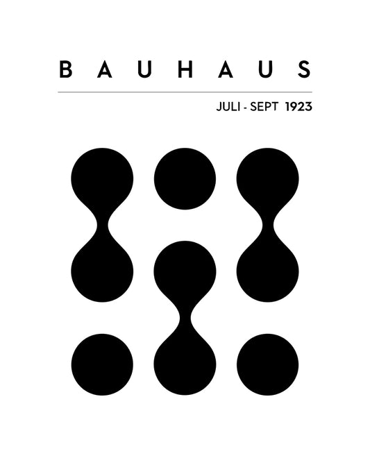Bauhaus Black and White No. 2 Art Print