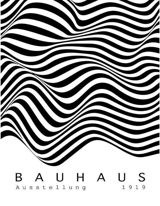 Bauhaus Black and White No. 3 Art Print