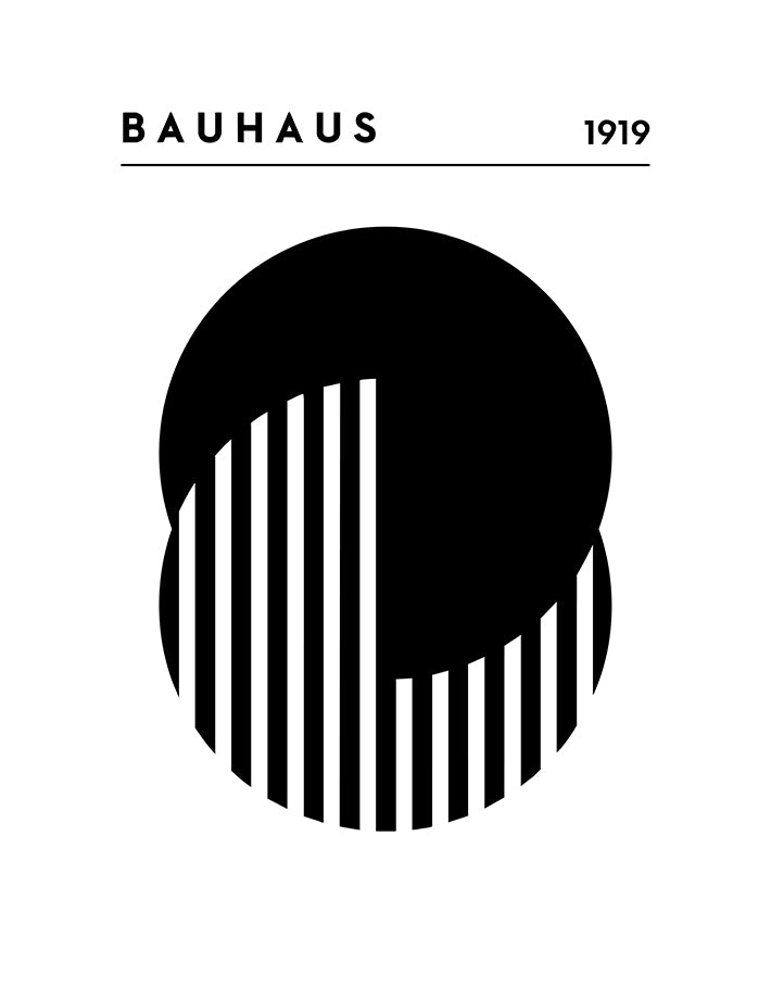 Bauhaus Black and White No. 6 Art Print