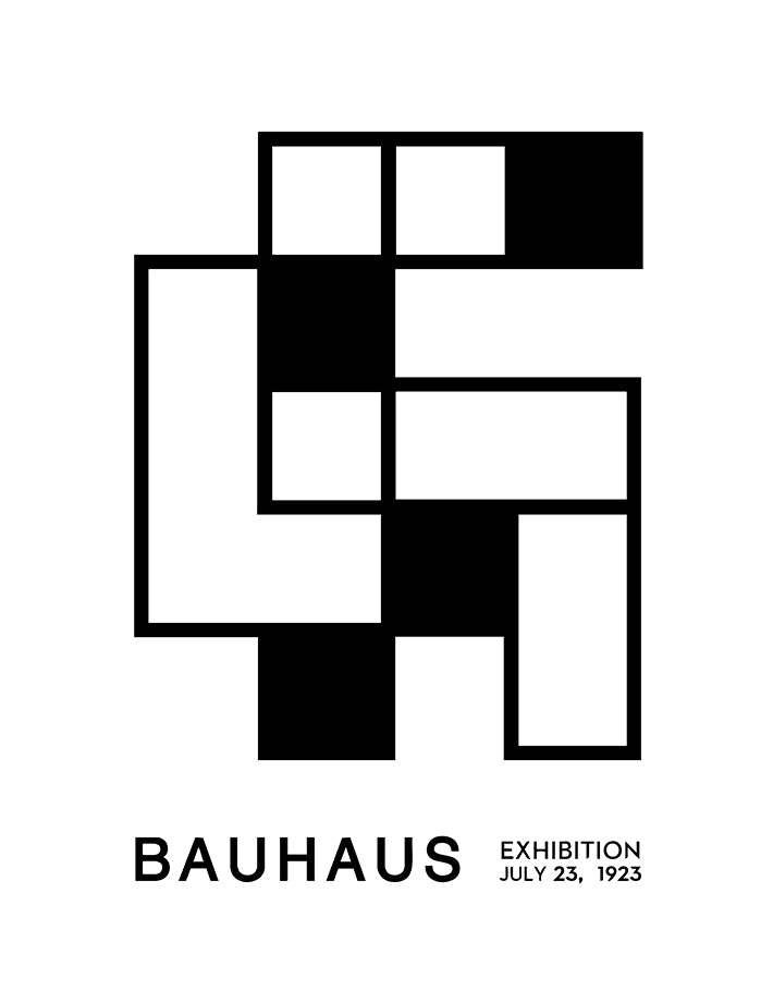 Bauhaus Black and White No. 7 Art Print
