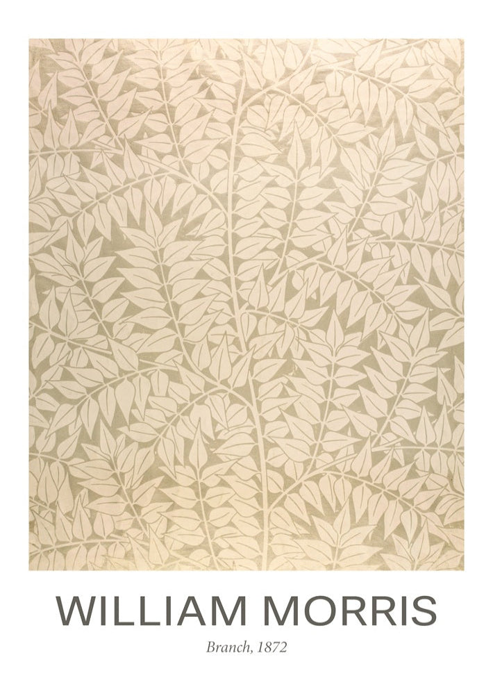 William Morris Neutral 'Branch' Print