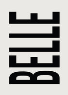 Belle Typography Poster in Black