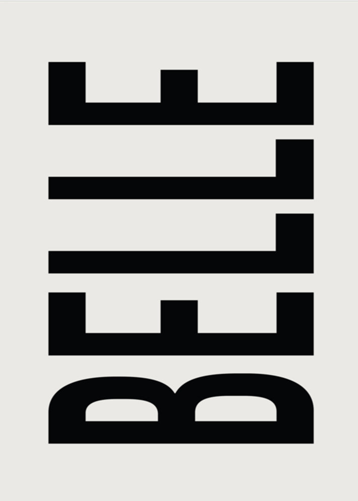 Belle Typography Poster